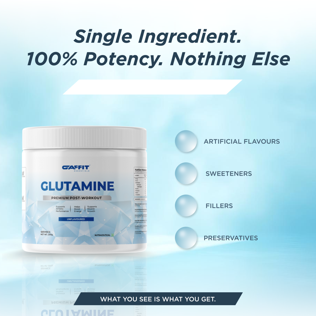 L-Glutamine, 200 g (0.50 lb) Unflavoured