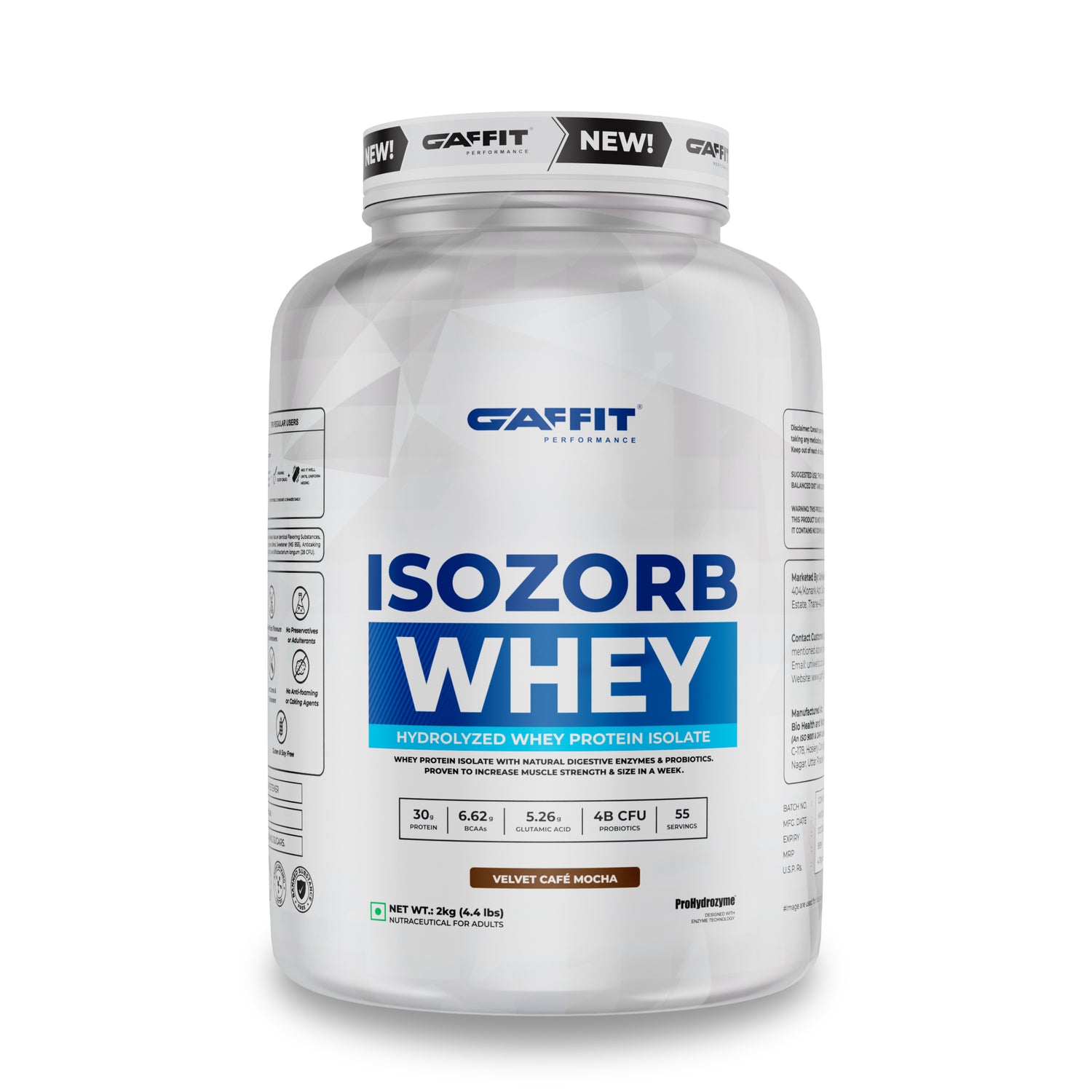 ISOZORB Whey , 2 kg (4.4 Ib), Double Rich Chocolate