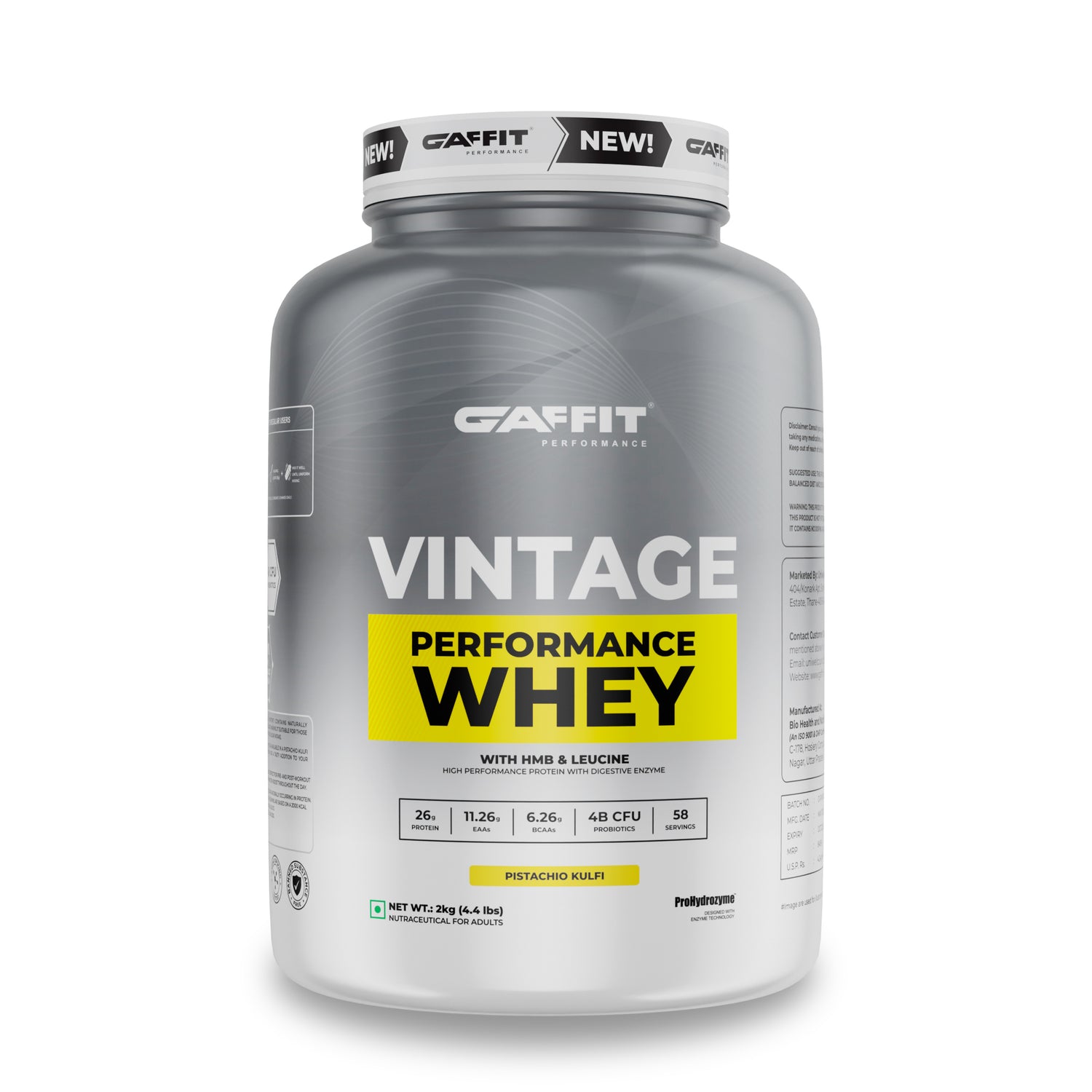 Vintage Performance Whey, 2 kg (4.4 Ib), Double rich Chocolate